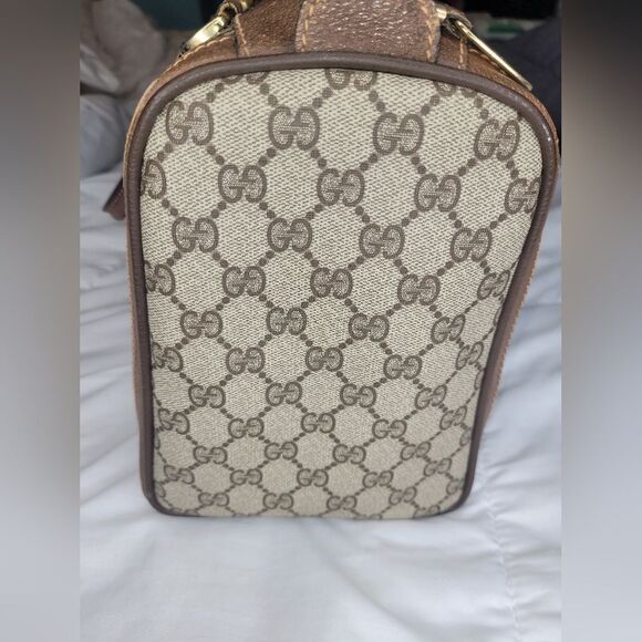 Gucci Supreme Sherry Line Web Monogram Boston Bag. - Picture 4 of 14